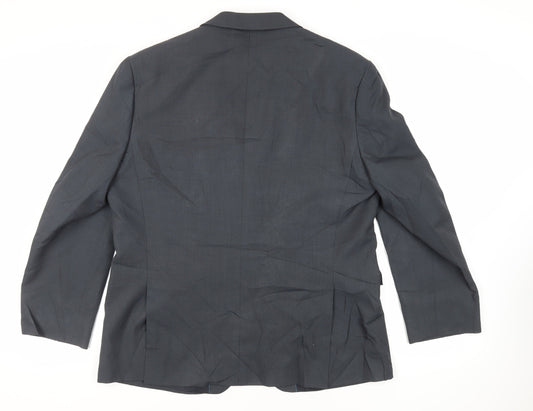 Mens UK Size 44 Greenwoods Regular Blue Suit Jacket