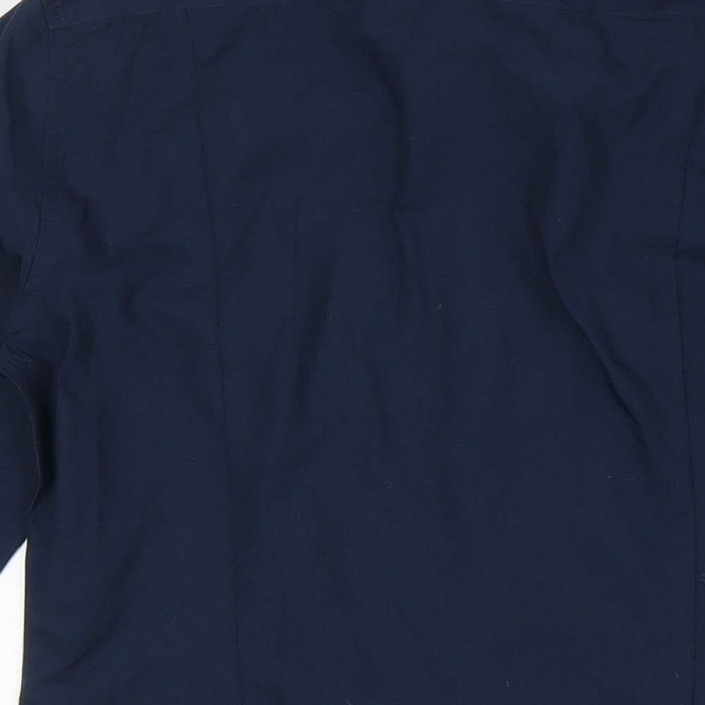 Mens UK Collar Size XS H&M Smart Blue Dress Shirt
