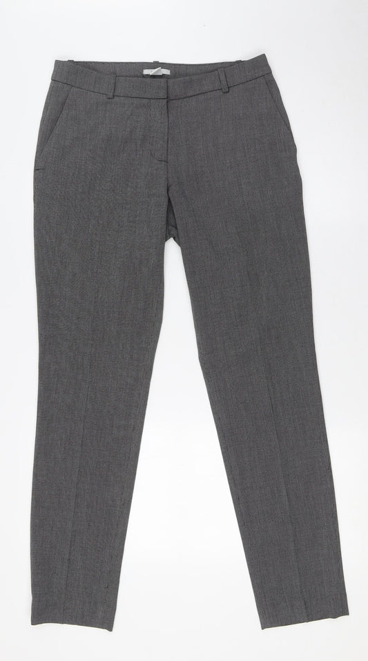 Womens UK Size 8 H&M Regular Fit Grey Trousers