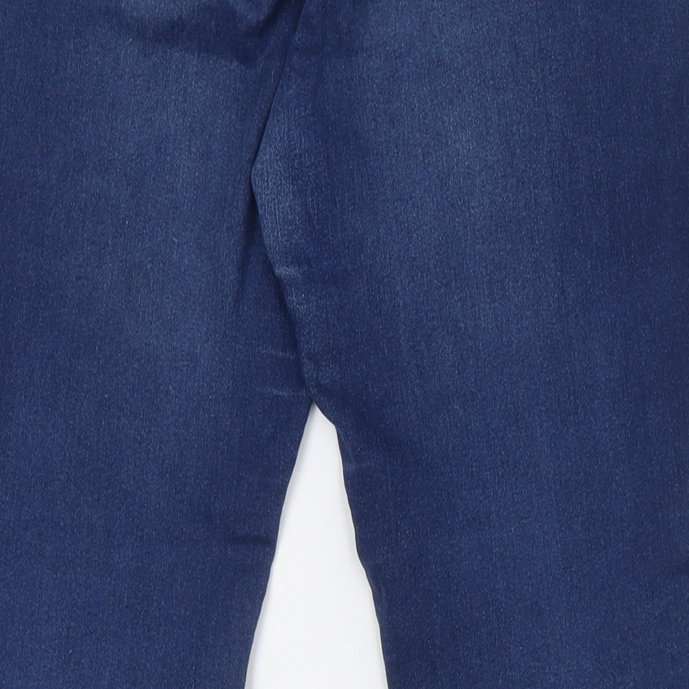 Denim & Co. Womens Blue Cotton Skinny Jeans Size 14 L31 in Regular Zip