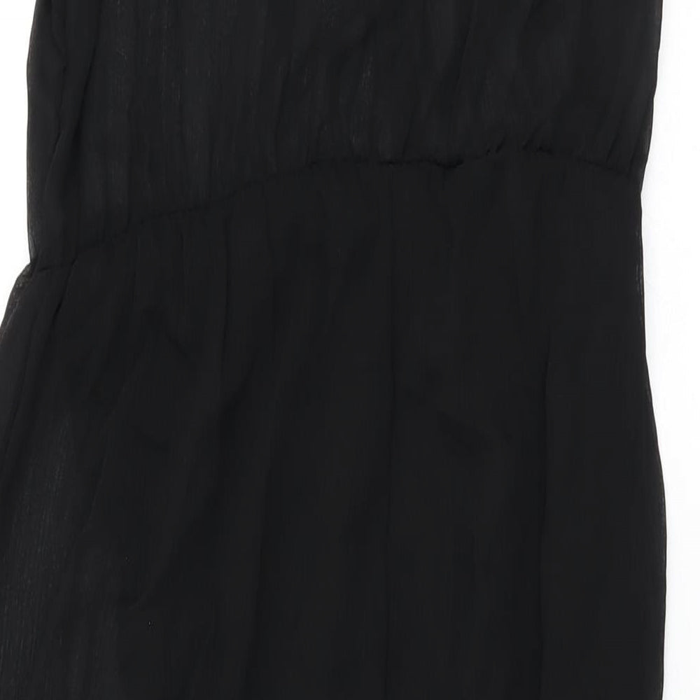 Brandy Melville Womens Black Polyester Maxi One Size Round Neck Pullover