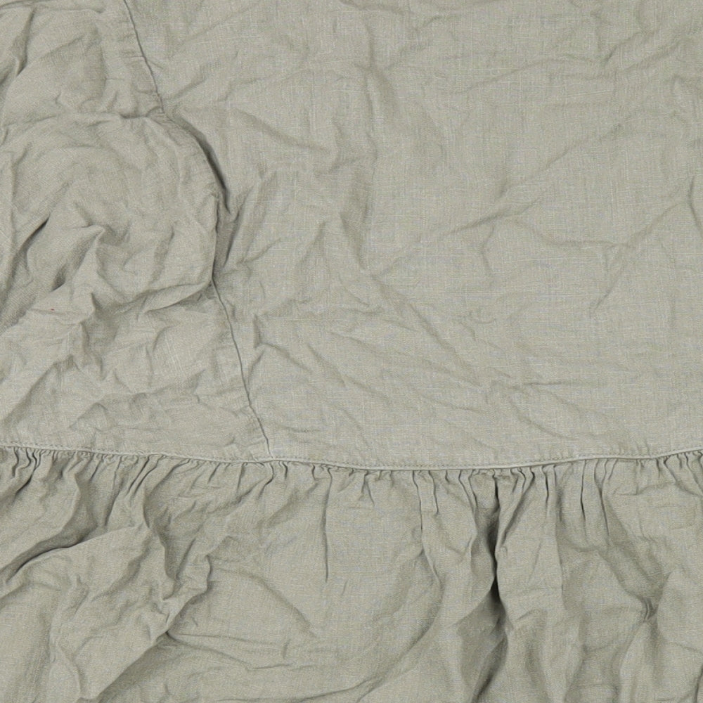 NEXT Womens Green Viscose A-Line Size 12 V-Neck Pullover