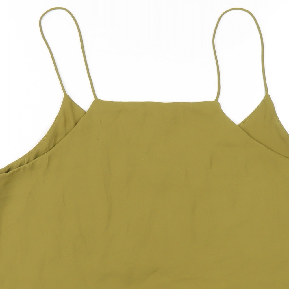 Womens UK Size 14 H&M Green Camisole T-Shirt