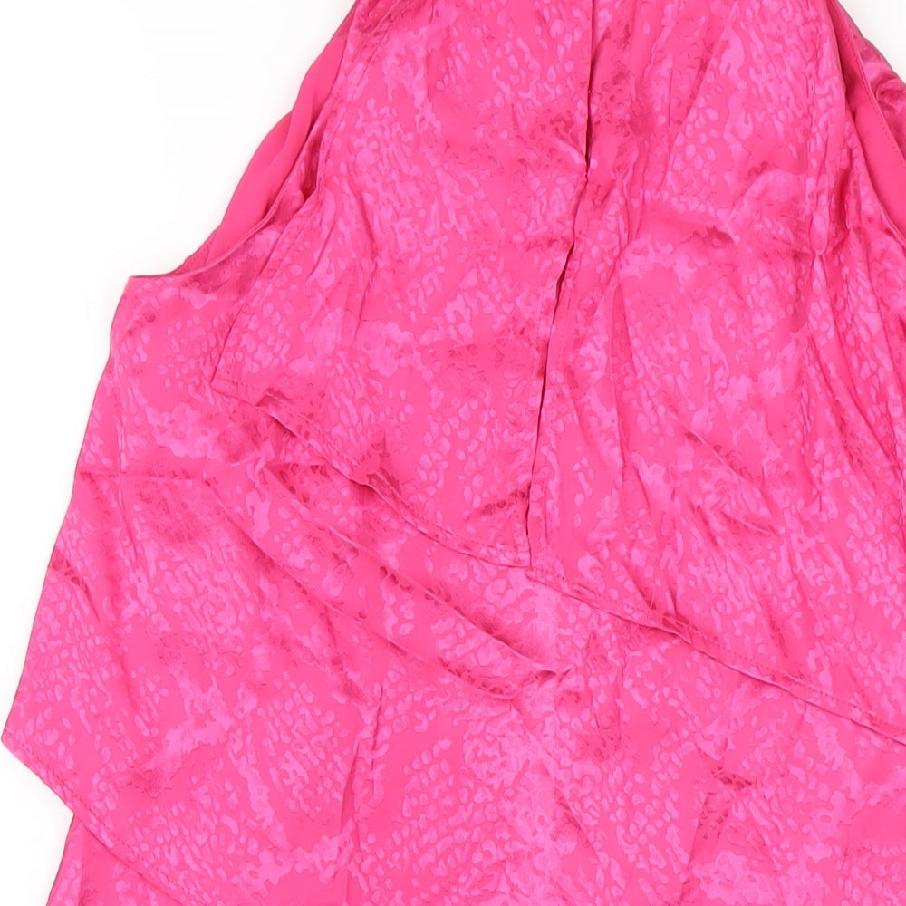 Womens UK Size 12 Julien Macdonald Pink Camisole T-Shirt