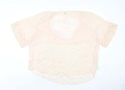 Womens UK Size M Saint Tropez Clothing Pink Basic T-Shirt