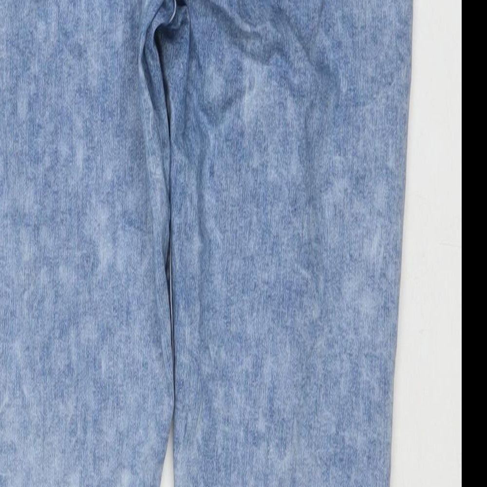 Denim & Co. Womens Blue Cotton Skinny Jeans Size 14 L28 in Regular Zip