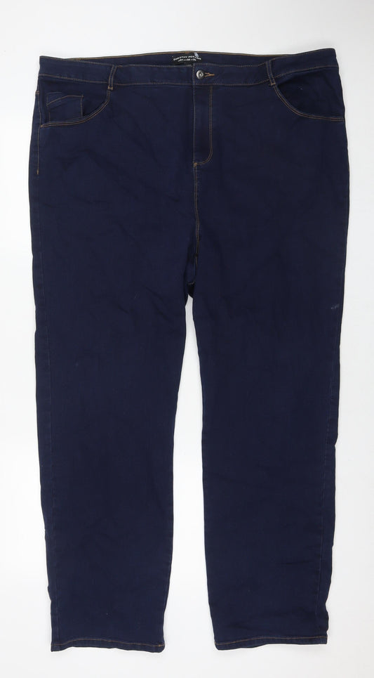 Womens UK Size 28 Dorothy Perkins Regular Fit Straight Blue Jeans