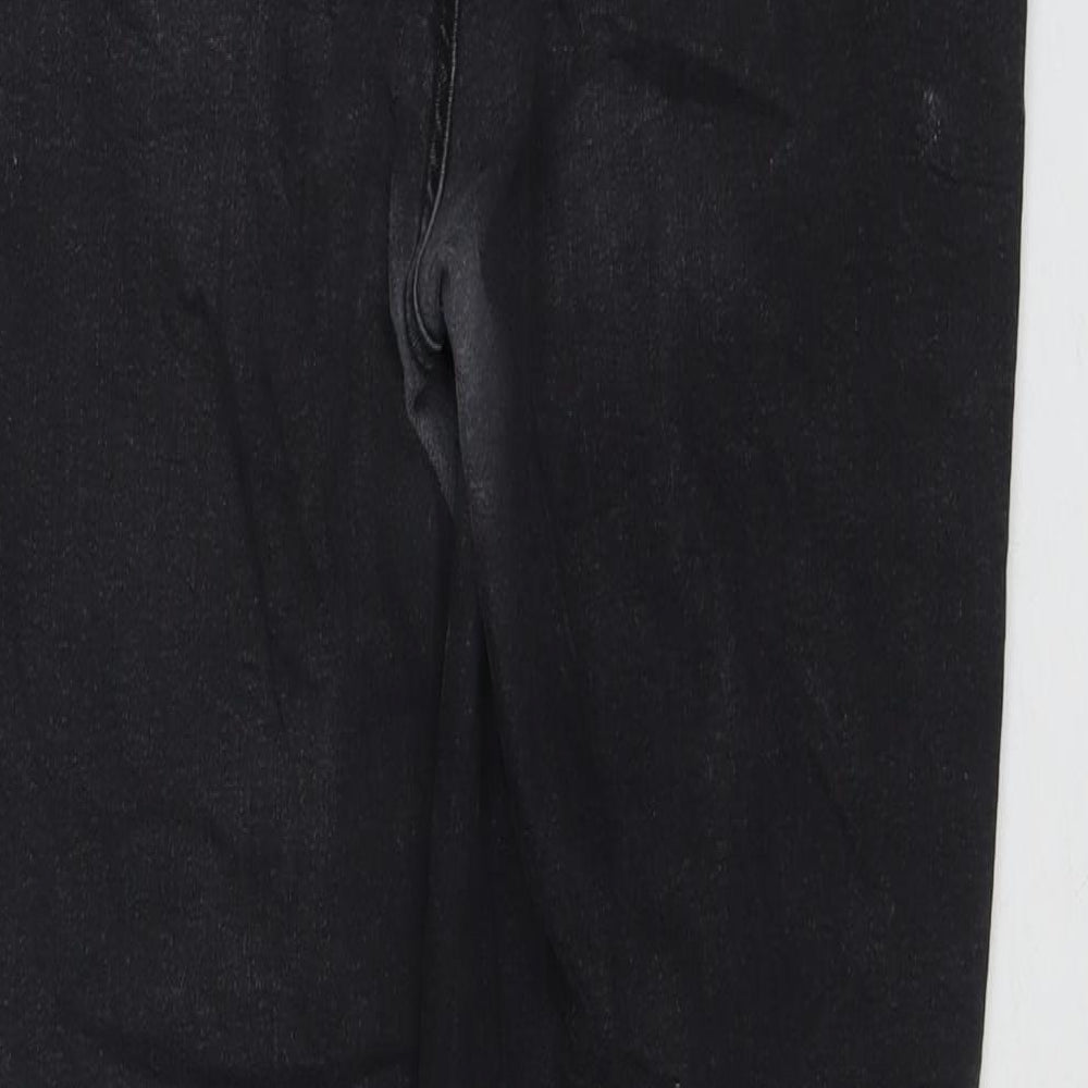 New Look Womens Black Cotton Skinny Jeans Size 18 L26 in Regular Zip