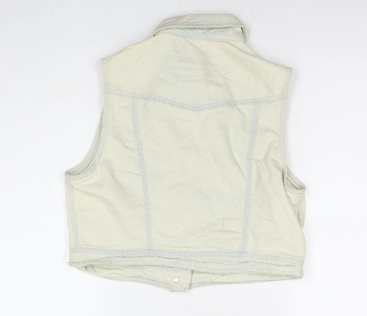 Womens UK Size 16 New Look Ivory Gilet