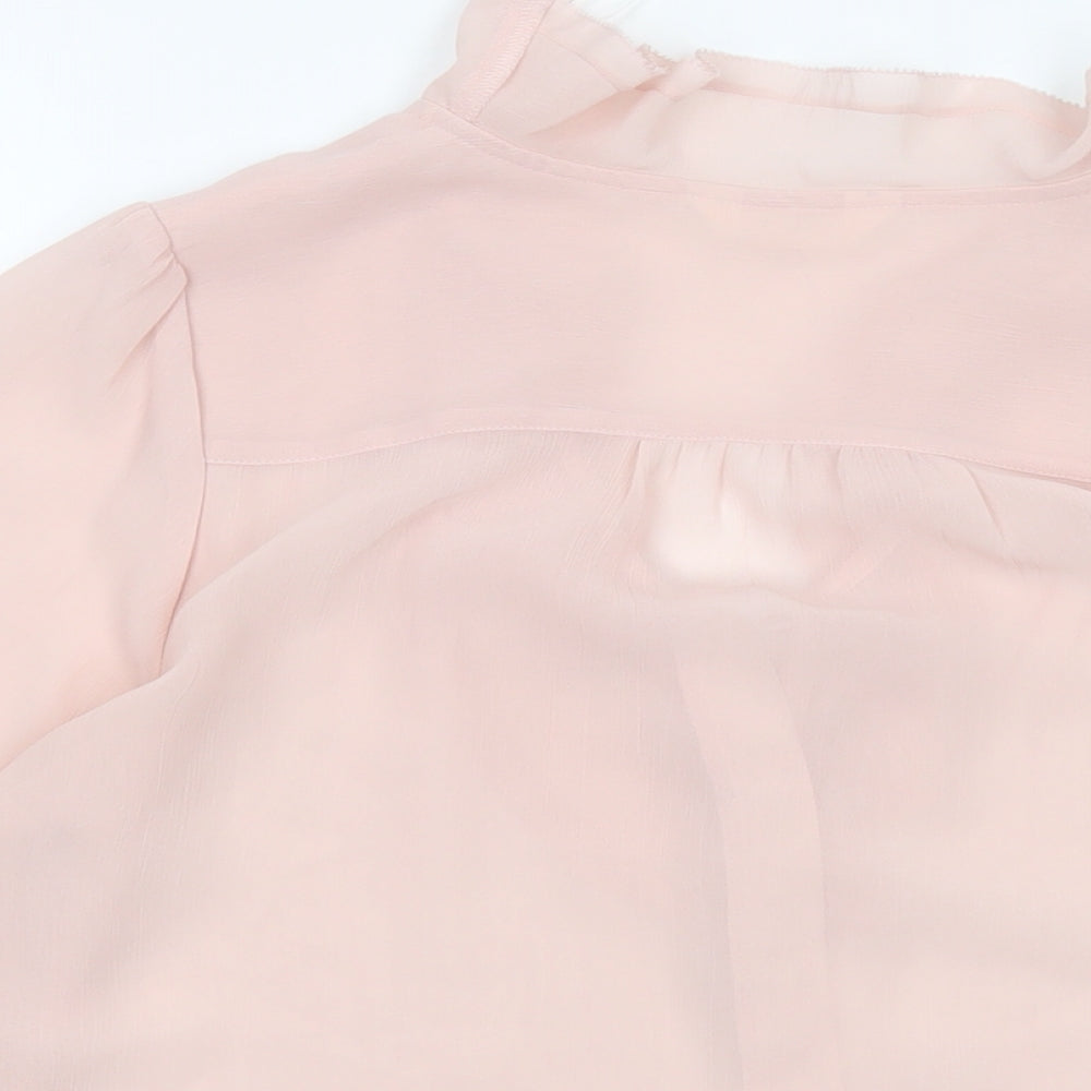 Womens UK Size 8 Per Una Pink Basic Blouse