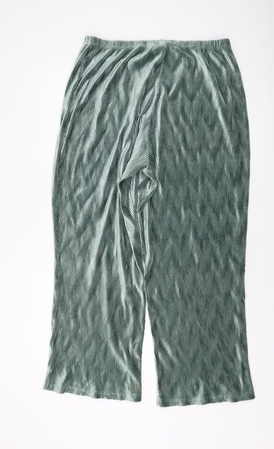 Womens UK Size 16 ASOS Regular Fit Green Trousers