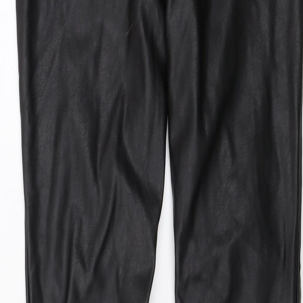 Womens UK Size 6 H&M Regular Fit Black Trousers