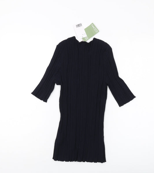 Womens UK Size XS H&M Blue Pullover Jumper