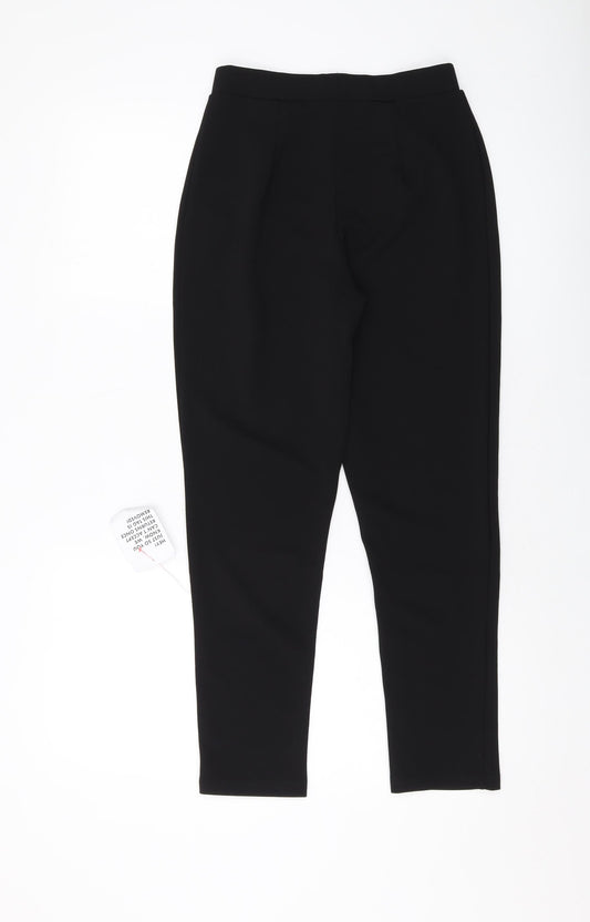 Womens UK Size 8 ASOS Regular Fit Black Trousers
