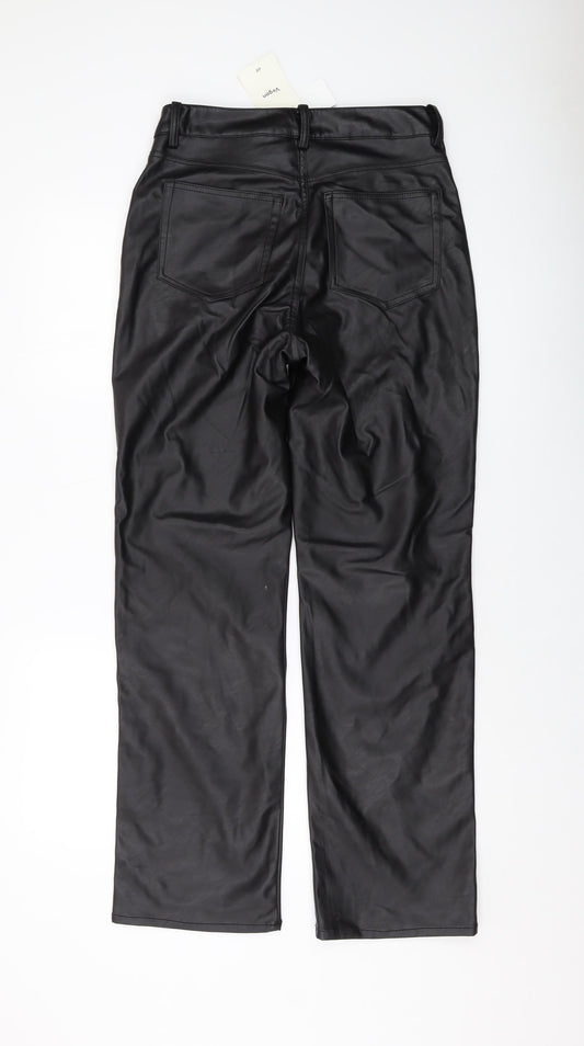 Womens UK Size 14 H&M Regular Fit Black Trousers