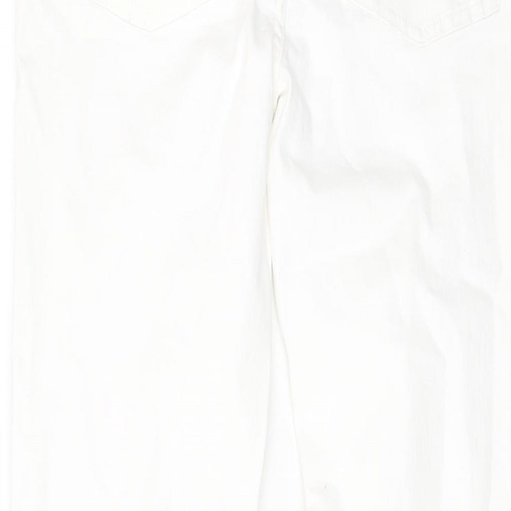 Womens UK Size 12 Marks and Spencer Slim Fit Skinny Ivory Jeans