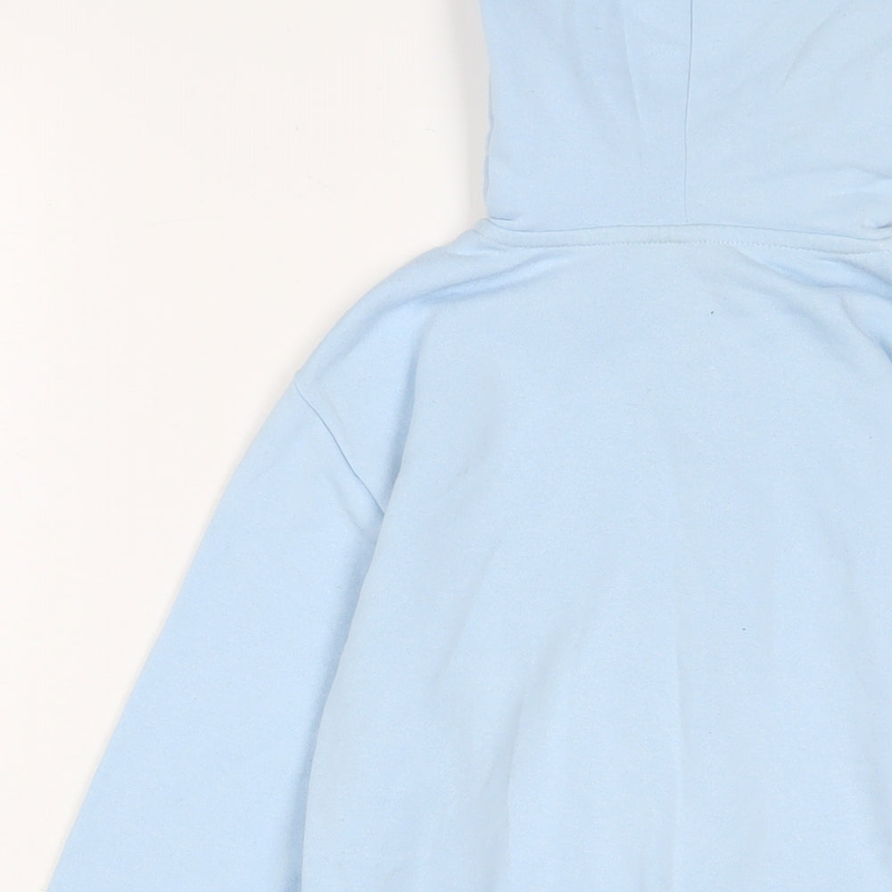 H&M Womens Blue Cotton Full Zip Hoodie Size XS Zip