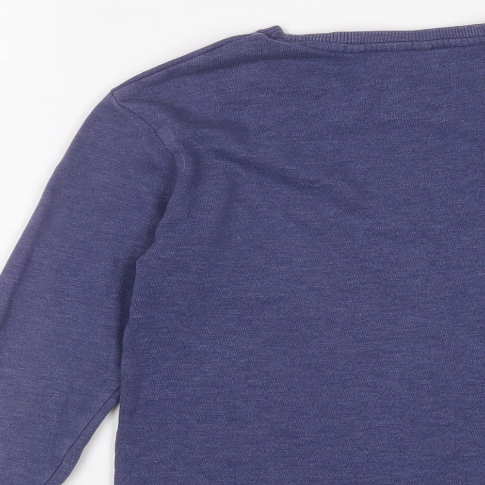 Next Girls Purple Cotton Pullover Sweatshirt Size 8 Years Pullover