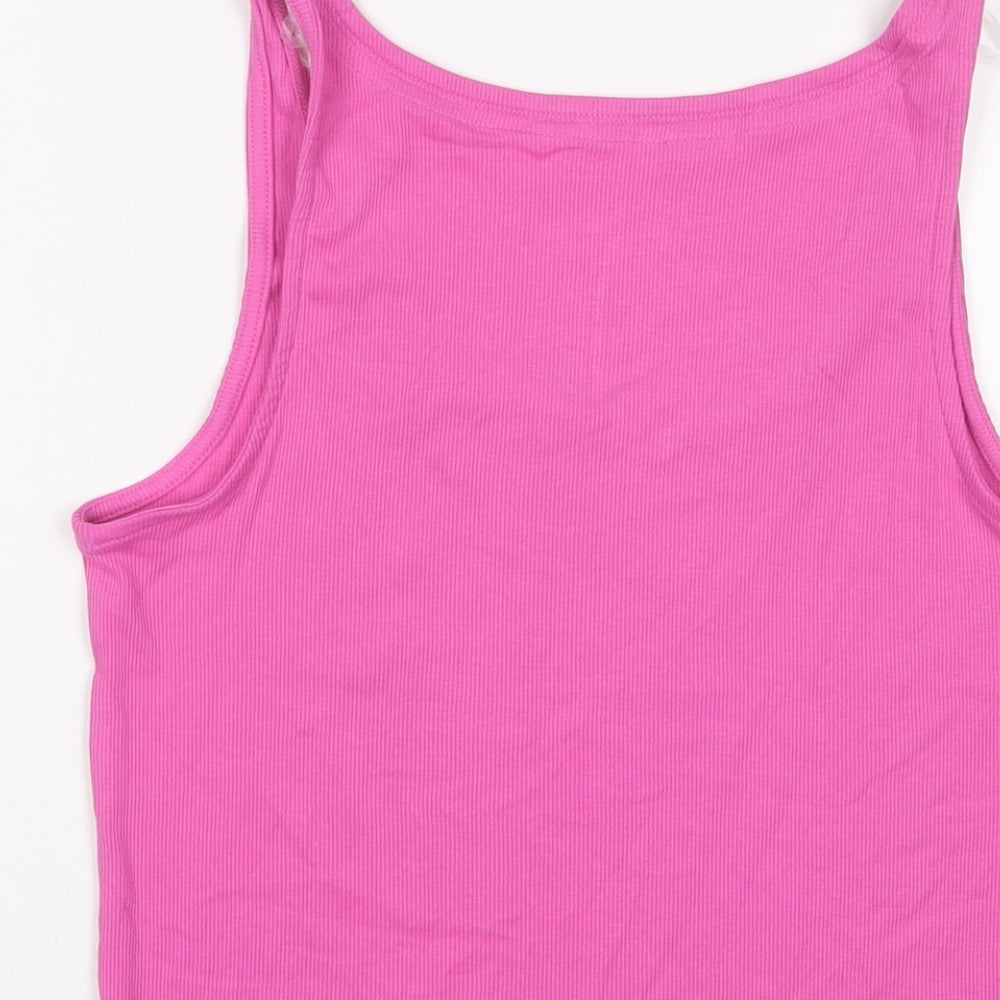 Womens UK Size M Marks and Spencer Pink Basic Tank
