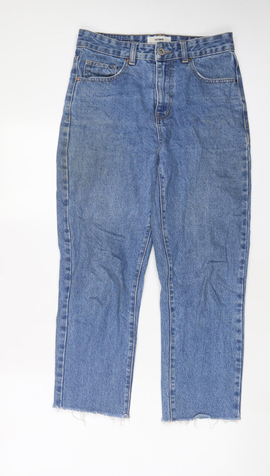 Womens UK Size 10 Cotton On Regular Fit Straight Blue Jeans