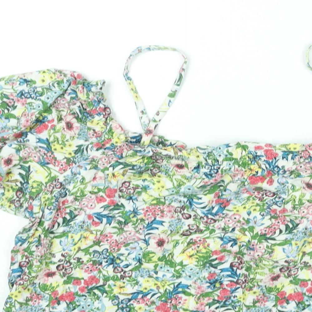 Womens UK Size S H&M Multicoloured Basic Blouse