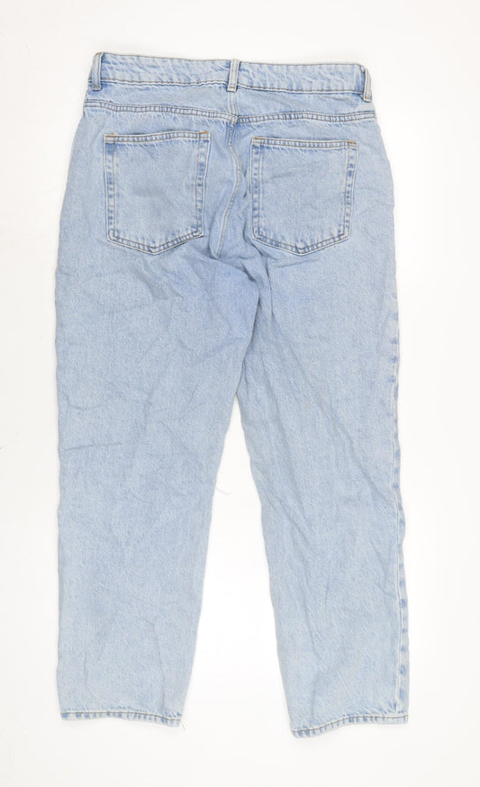 Womens UK Size 12 H&M Regular Fit Straight Blue Jeans