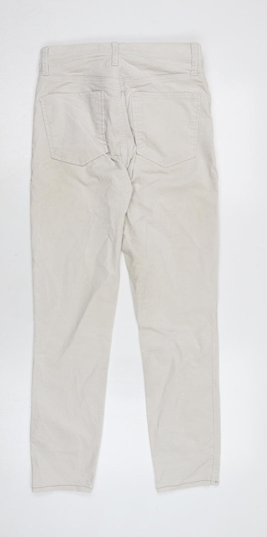 Womens UK Size 8 Gap Regular Fit Ivory Trousers