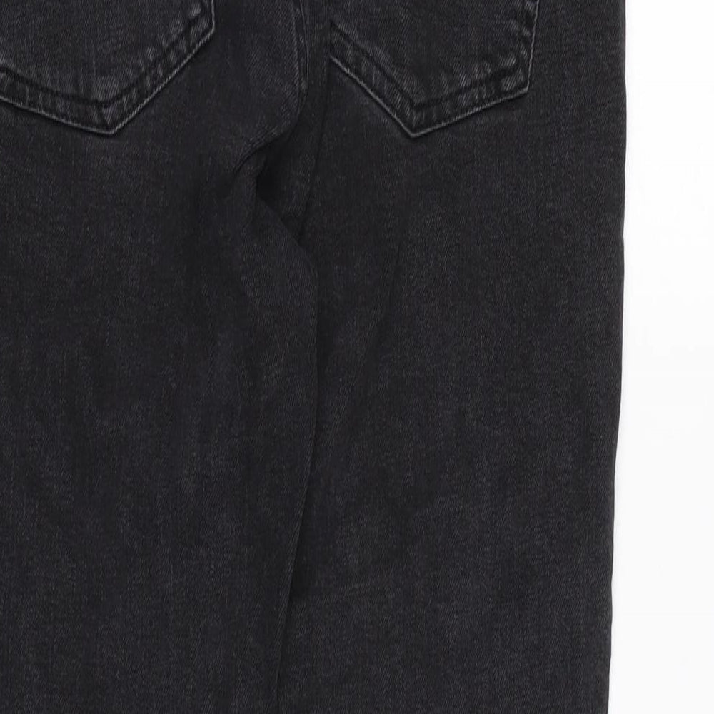 Womens UK Size 12 H&M Regular Fit Straight Grey Jeans