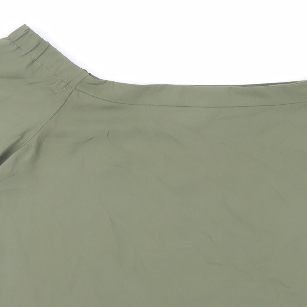 Womens UK Size 8 New Look Green Basic Blouse