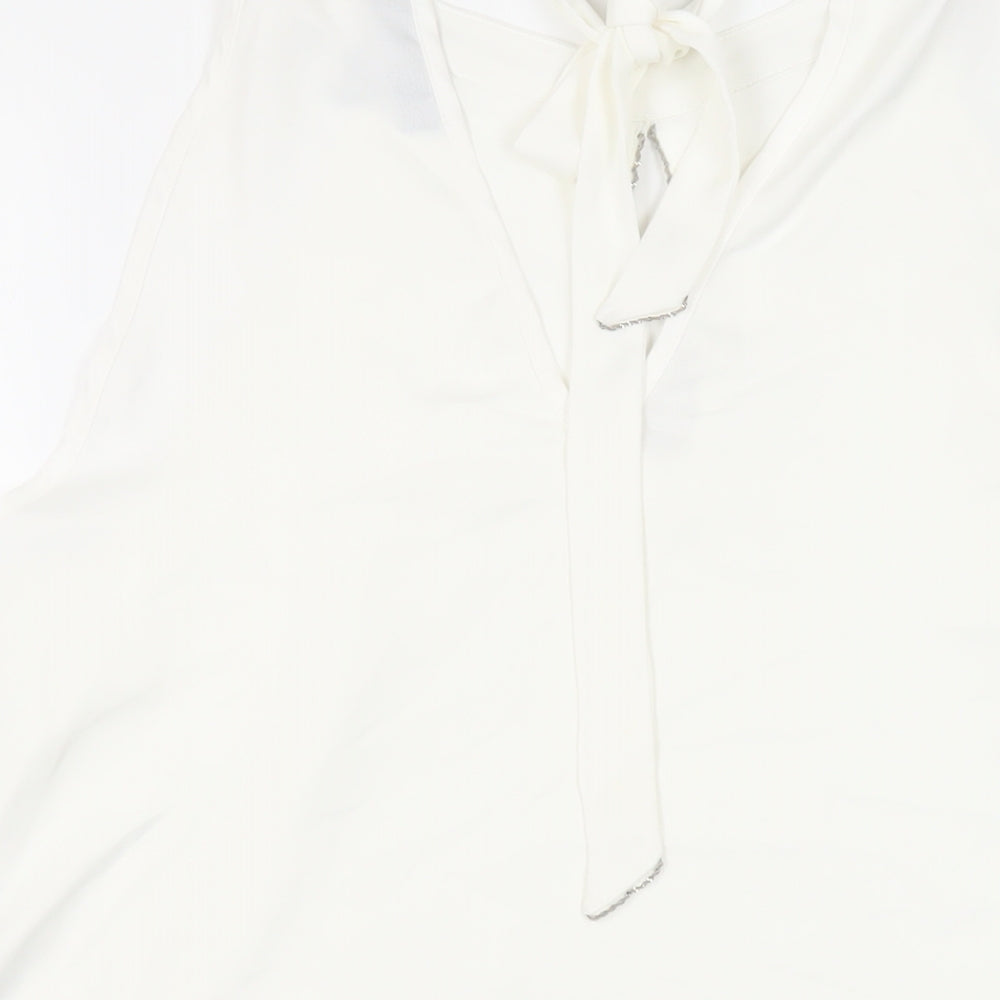 Womens UK Size 16 Dorothy Perkins White Basic Blouse