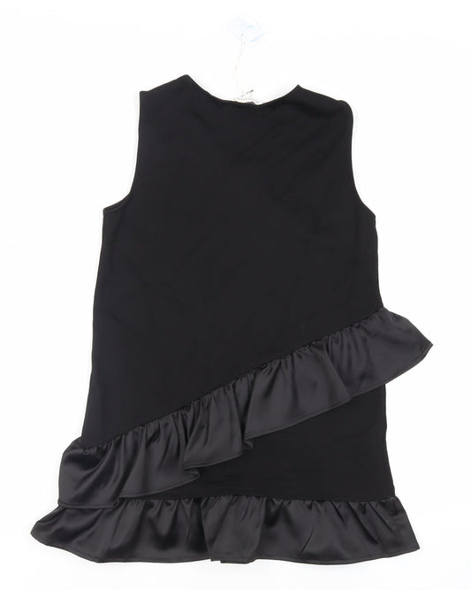 Womens UK Size 8 Warehouse Black Basic Tank