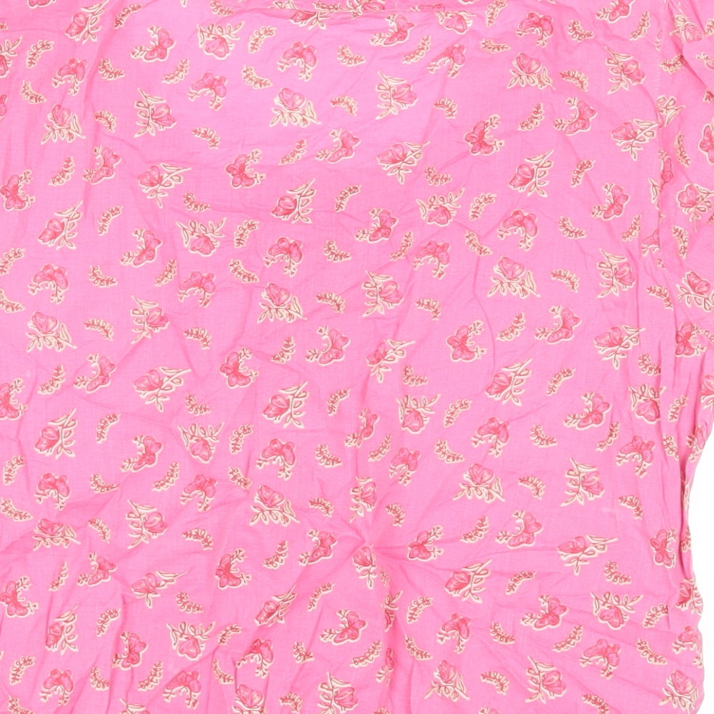 Womens UK Size 16 Marks and Spencer Pink Basic Blouse