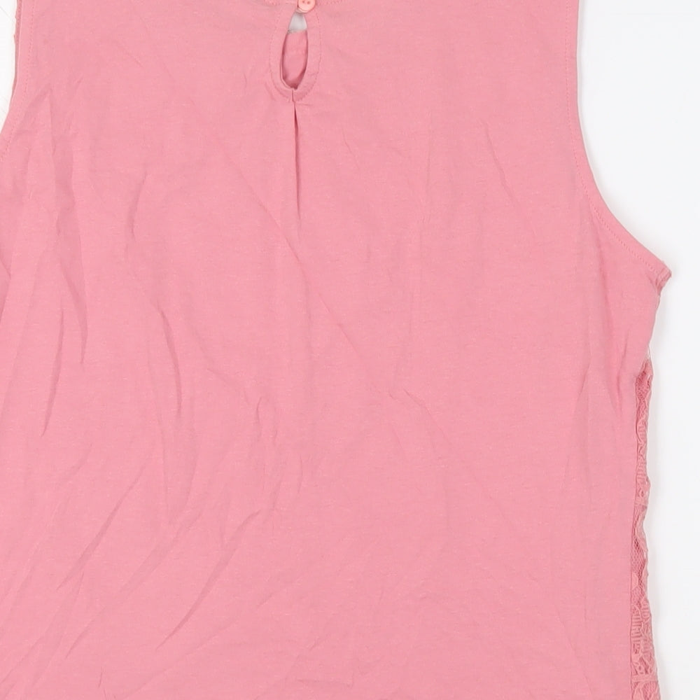 Womens UK Size 16 Dorothy Perkins Pink Basic Tank