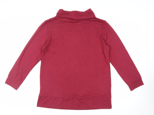 Womens UK Size 12 Cotton Traders Red Basic Blouse