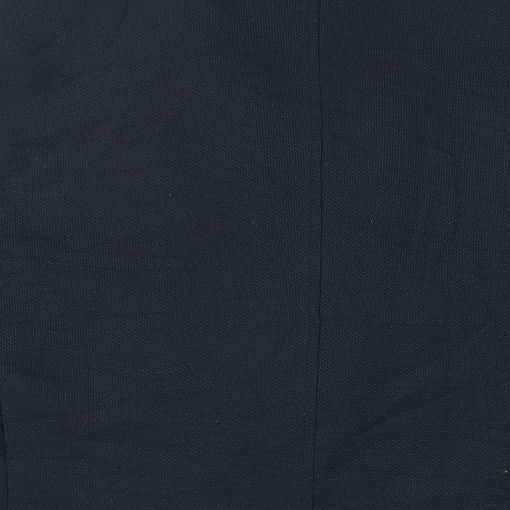 Zara Man Mens Blue Jacket Blazer Size 46 Button - Elbow Patches