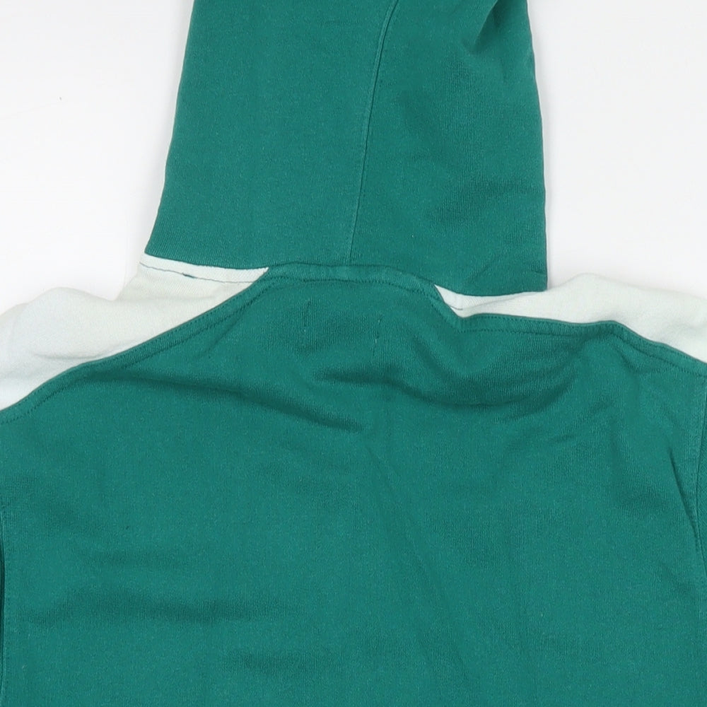 Topman Mens Green Cotton Pullover Hoodie Size XS
