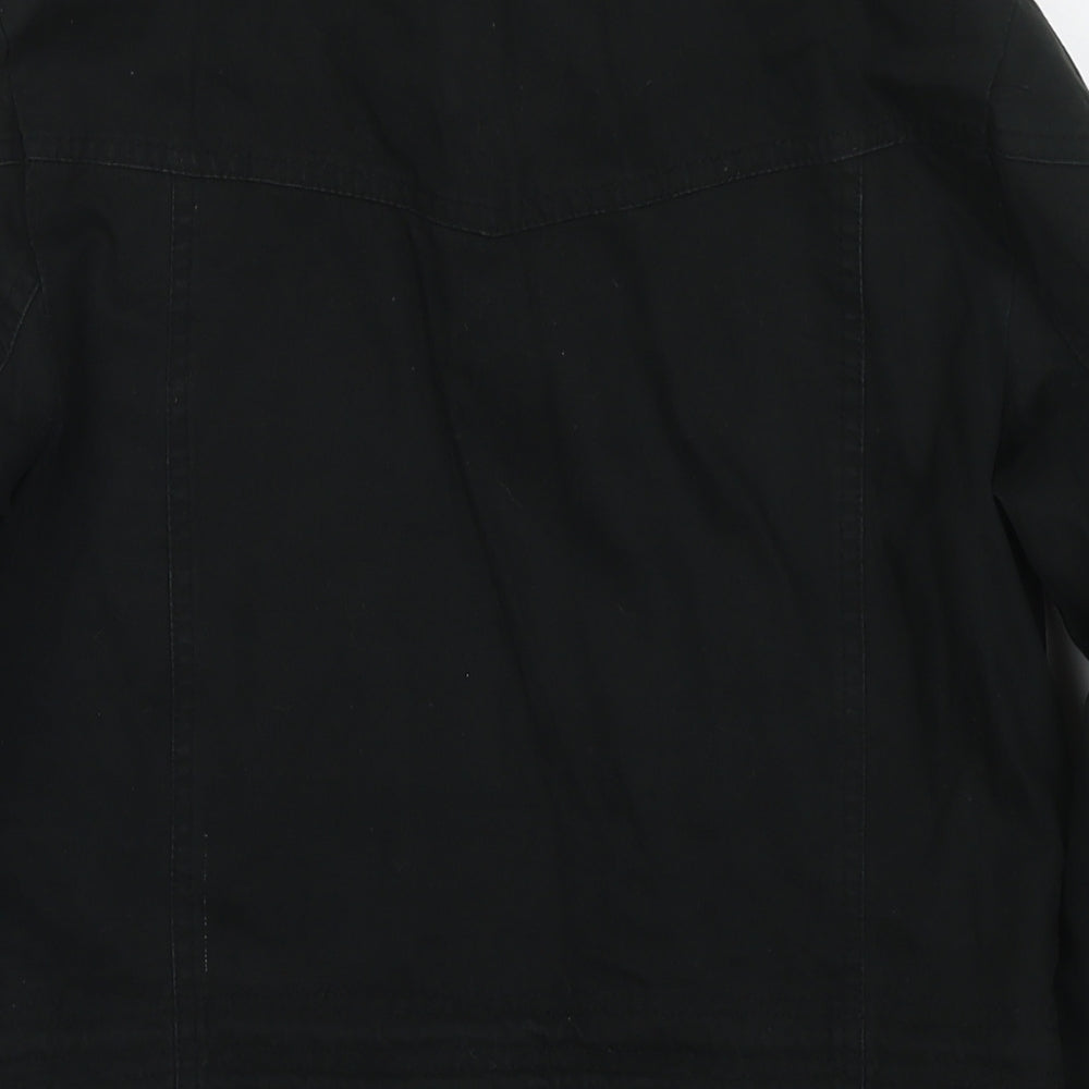 Womens UK Size 8 Cherokee Black Parka Coat