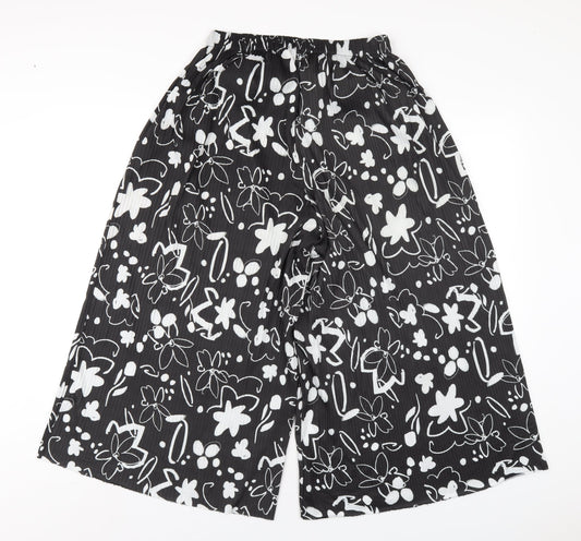 Womens UK Size 10 ASOS Regular Fit Black Trousers