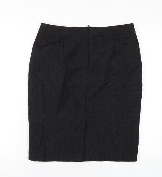 Principles Womens Black Polyester Straight & Pencil Skirt Size 12 Zip