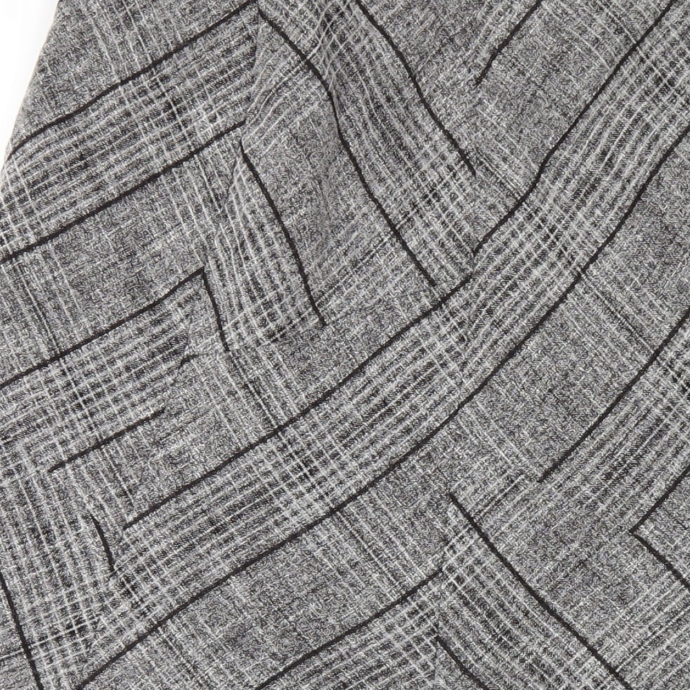 Marks and Spencer Womens Grey Polyester A-Line Skirt Size 16