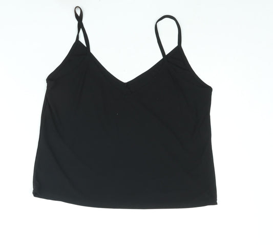 Womens UK Size 14 New Look Black Camisole Blouse