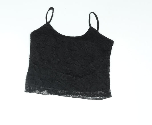 Womens UK Size 16 Berkertex Black Camisole Blouse