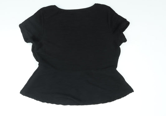Womens UK Size 18 Marks and Spencer Black Basic Blouse