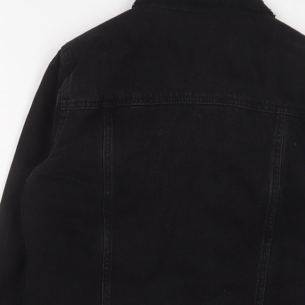 Papaya Womens Black Jacket Size 10 Button