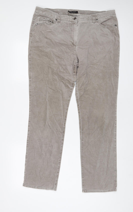 Womens UK Size 36 Gerry Weber Regular Fit Grey Trousers