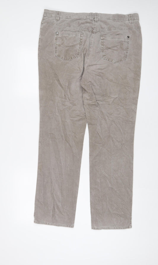 Womens UK Size 36 Gerry Weber Regular Fit Grey Trousers