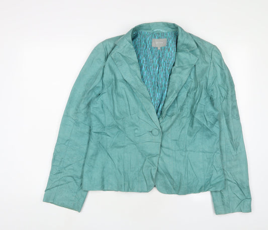 Womens UK Size 16 Per Una Blue Jacket