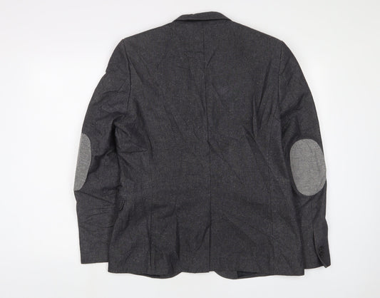 Mens UK Size 40 H&M Regular Grey Suit Jacket