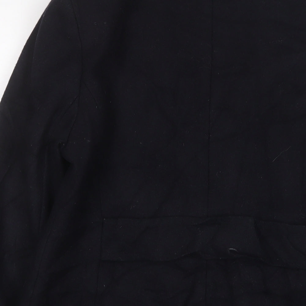 Womens UK Size 12 NEXT Black Overcoat