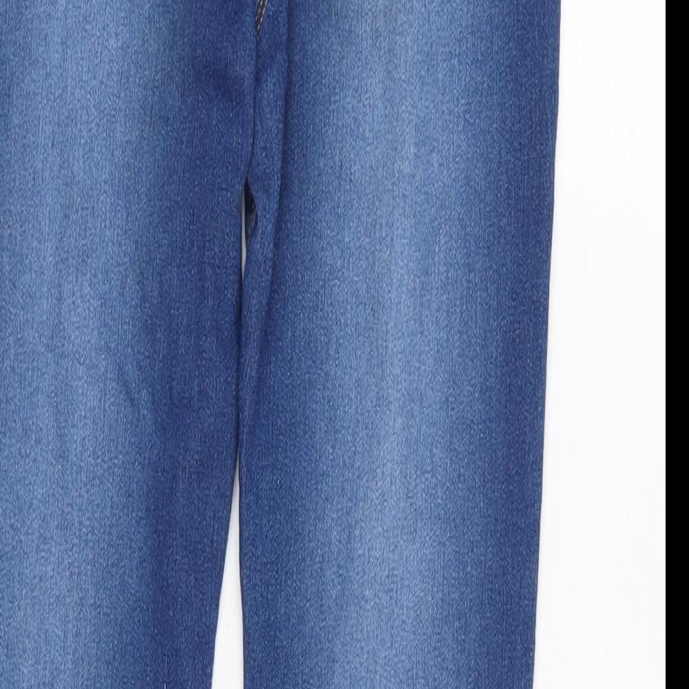 George Girls Blue Cotton Tapered Jeans Size 12-13 Years L26 in Regular